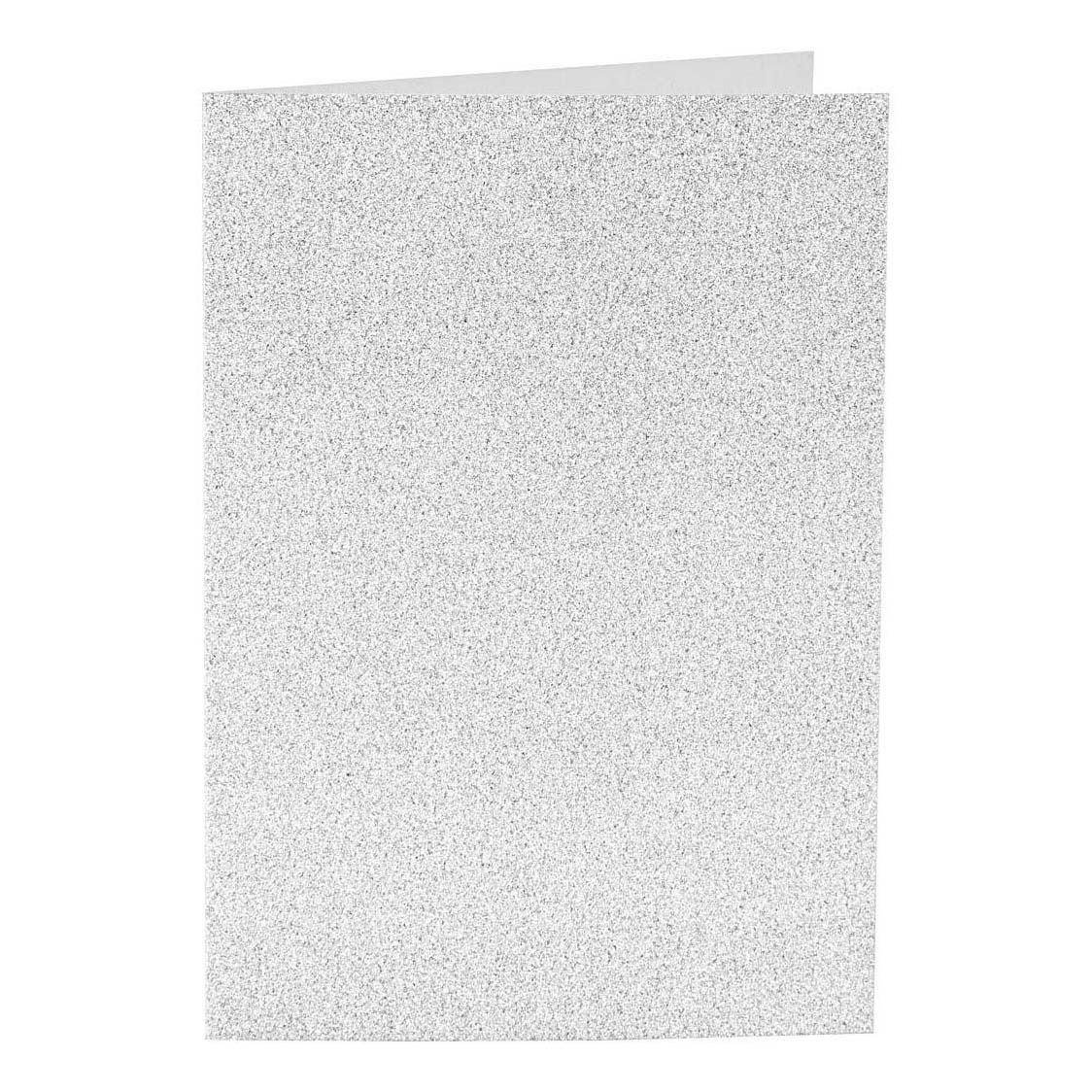 Cartes et enveloppes 10,5 x 15 cm Argent pailleté - 4 pièces. Cartes et enveloppes 10,5 x 15 cm Argent pailleté - 4 pièces.