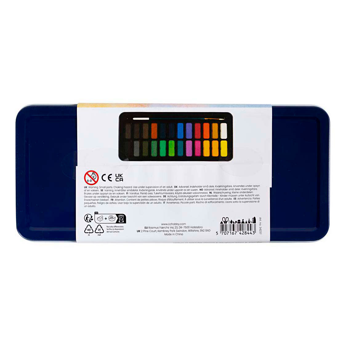 Aquarelset Diverse Kleuren - 24 Kleuren