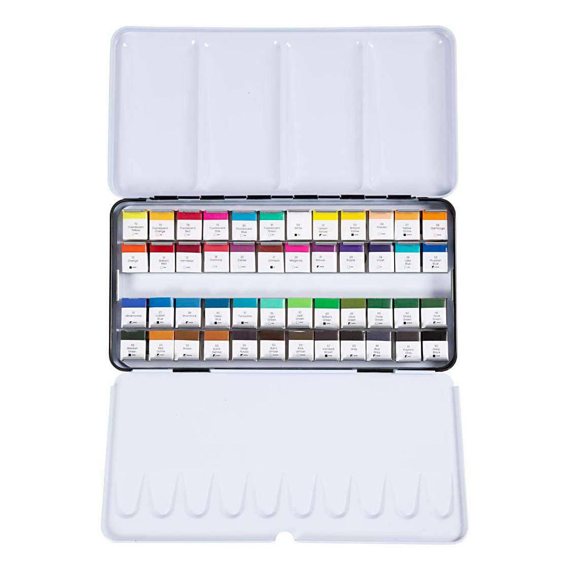 Art Aquarelverf Standaardkleuren - 48 Kleuren