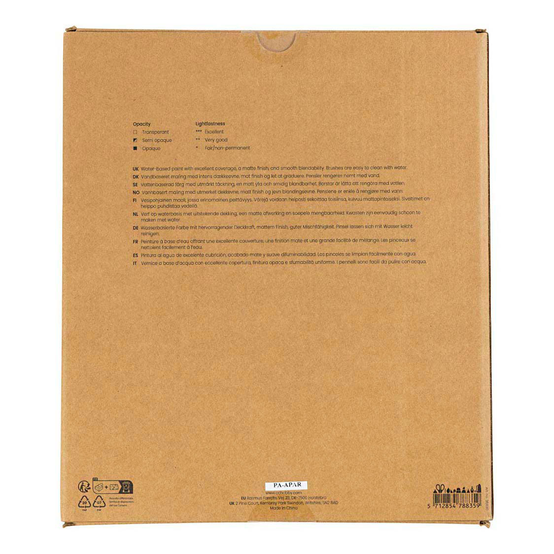 Gouacheverf Diverse Kleuren - 24x20ml.