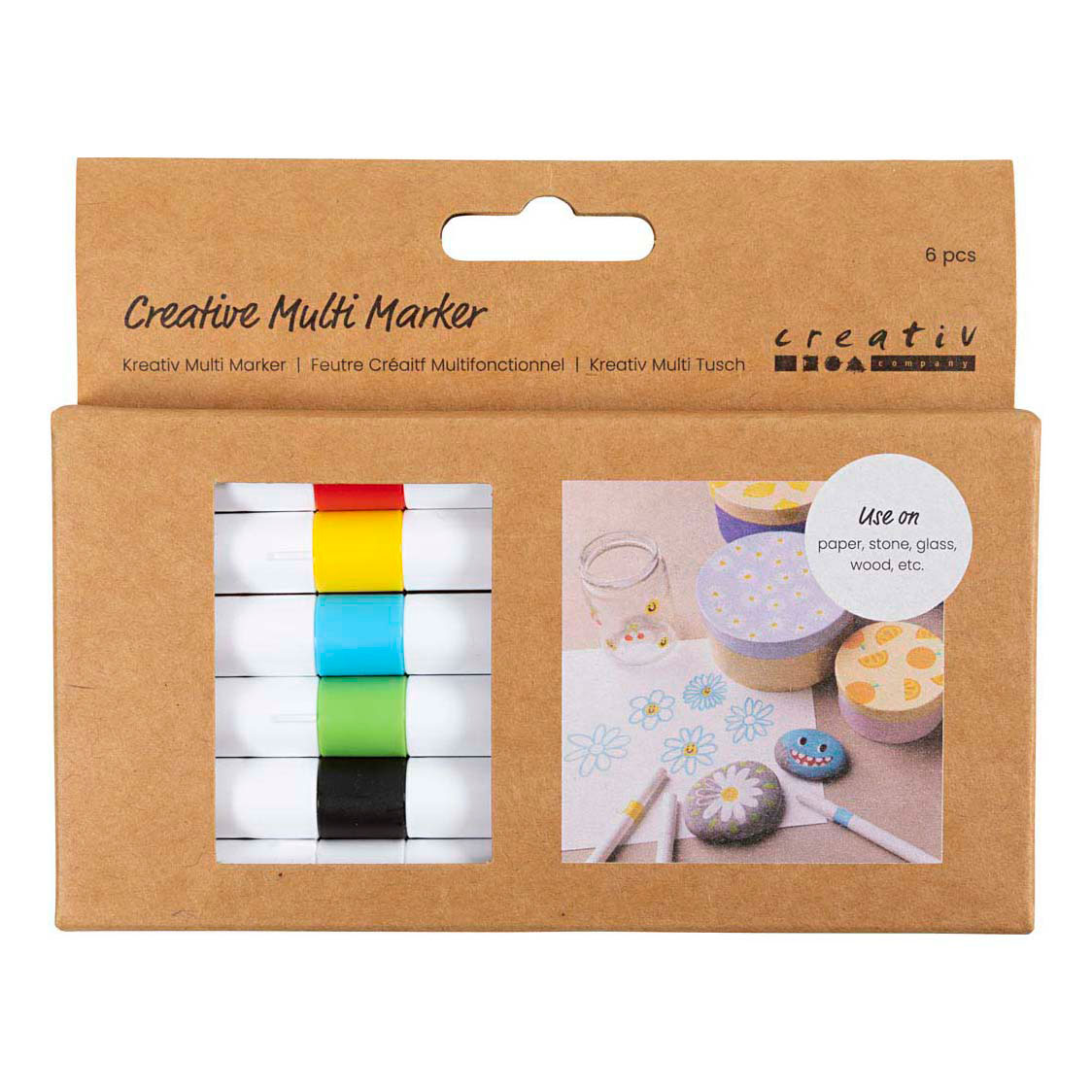 Creatieve Multi Stift 4mm Diverse Kleuren - 6st.
