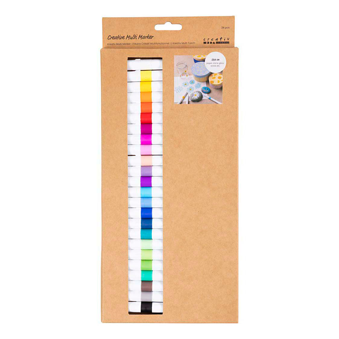 Creatieve Multi Stift 4mm Diverse Kleuren - 24st.
