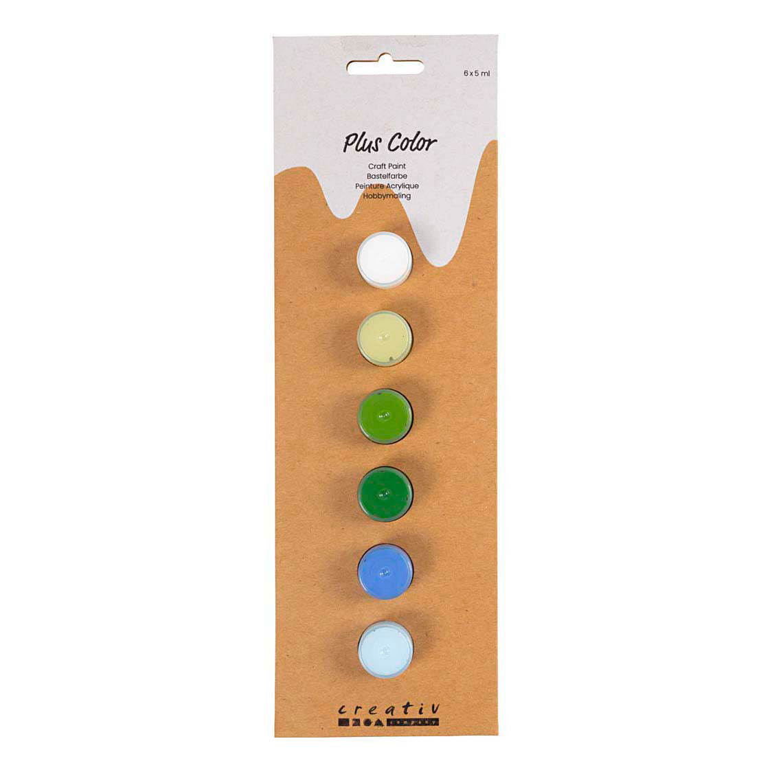 Plus Color Acrylverf Blauw en Groen Harmonie - 6x5ml.