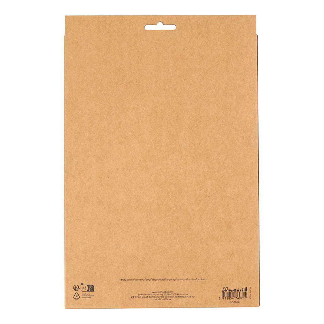 Hobbyvilt A4 Dikte 2mm Paars en Roze Harmonie - 10st.