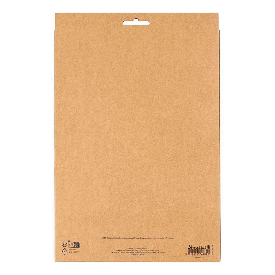 Hobbyvilt A4 Dikte 2mm Naturel Kleuren - 10st.