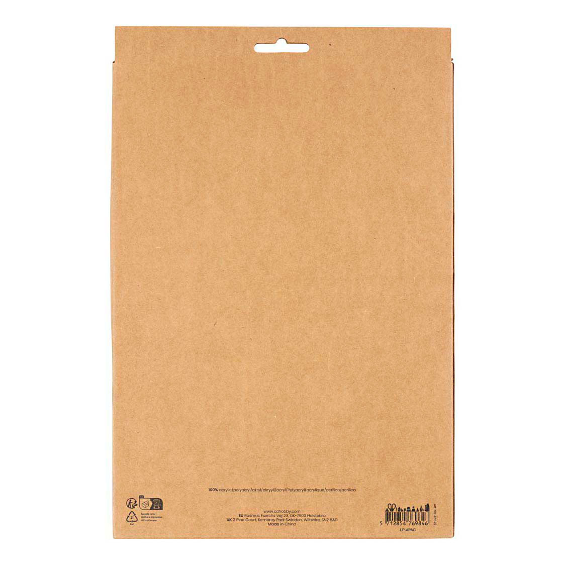 Hobbyvilt A4 Dikte 2mm Kerst Kleuren - 10st.