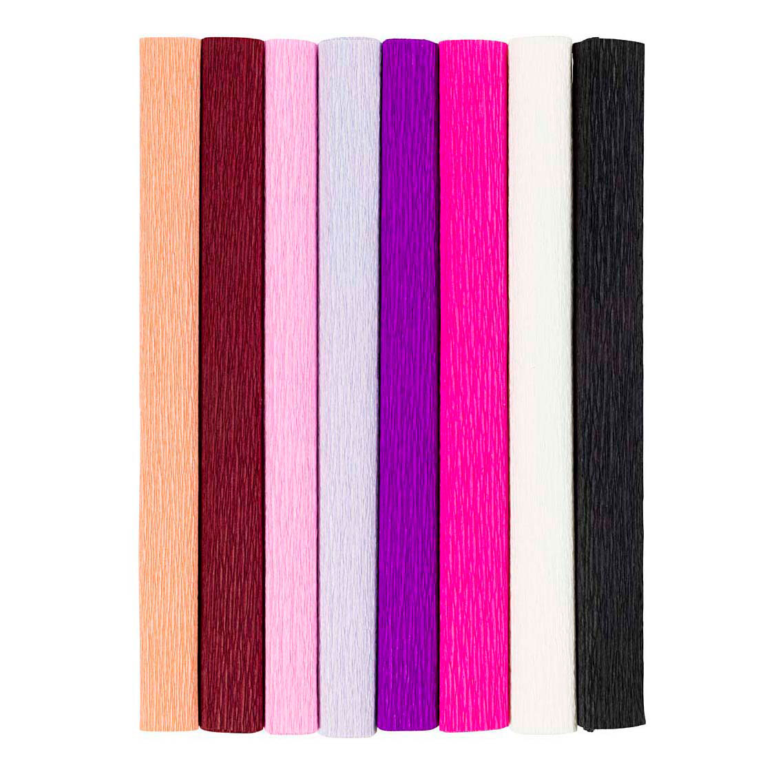 Crepepapier Paars en Roze Harmonie - 8st.