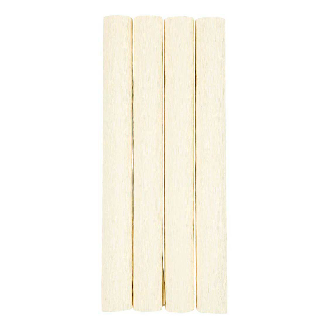Papier crépon blanc cassé - 4 pièces