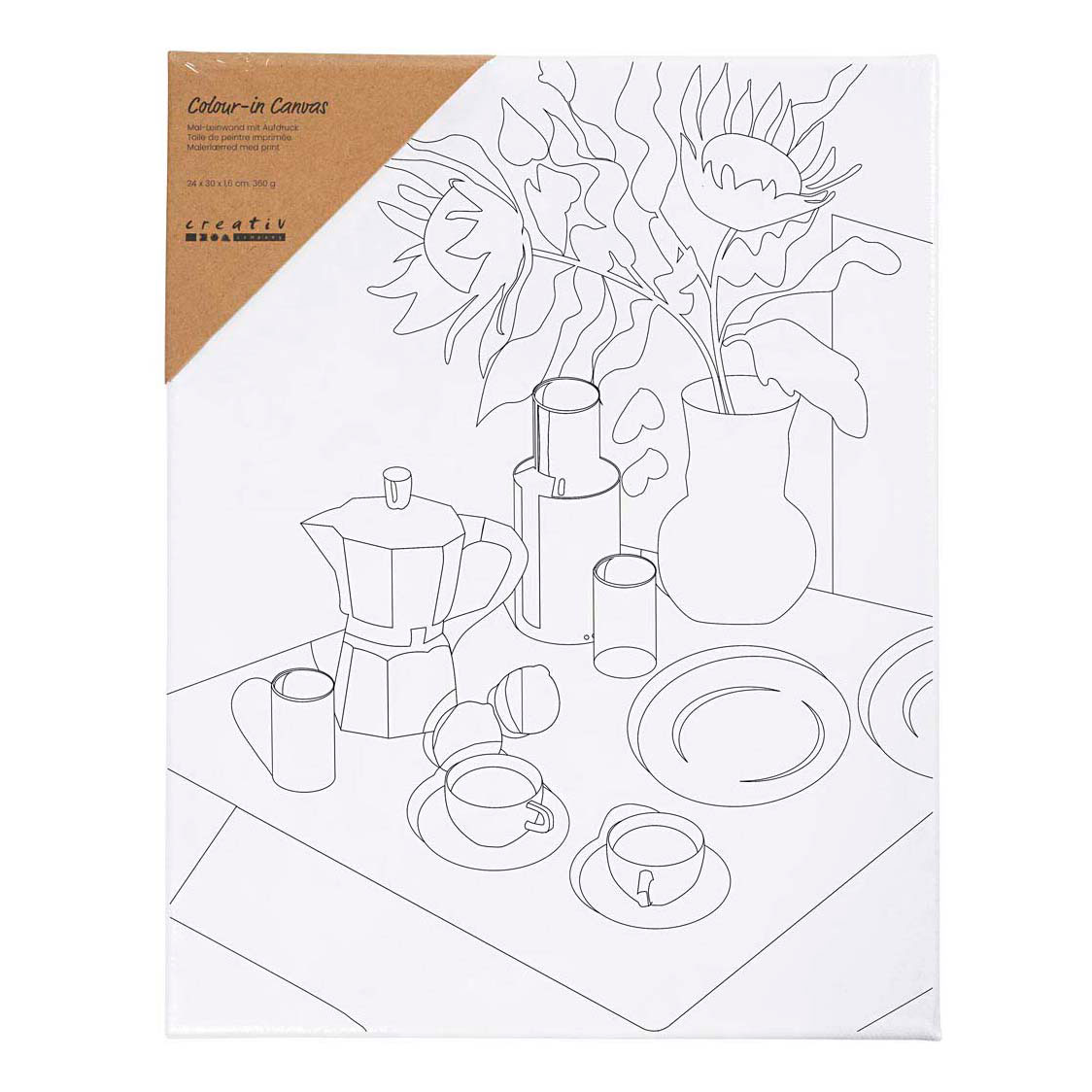 Toile imprimée Table de petit-déjeuner - 24 x 30 cm