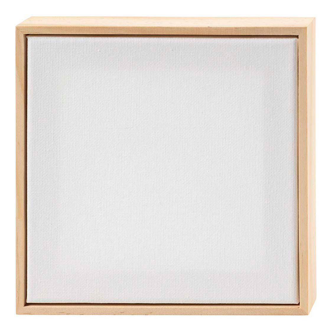 Toile tendue sur châssis 280 g/m², 15,8 x 15,8 cm - Blanche