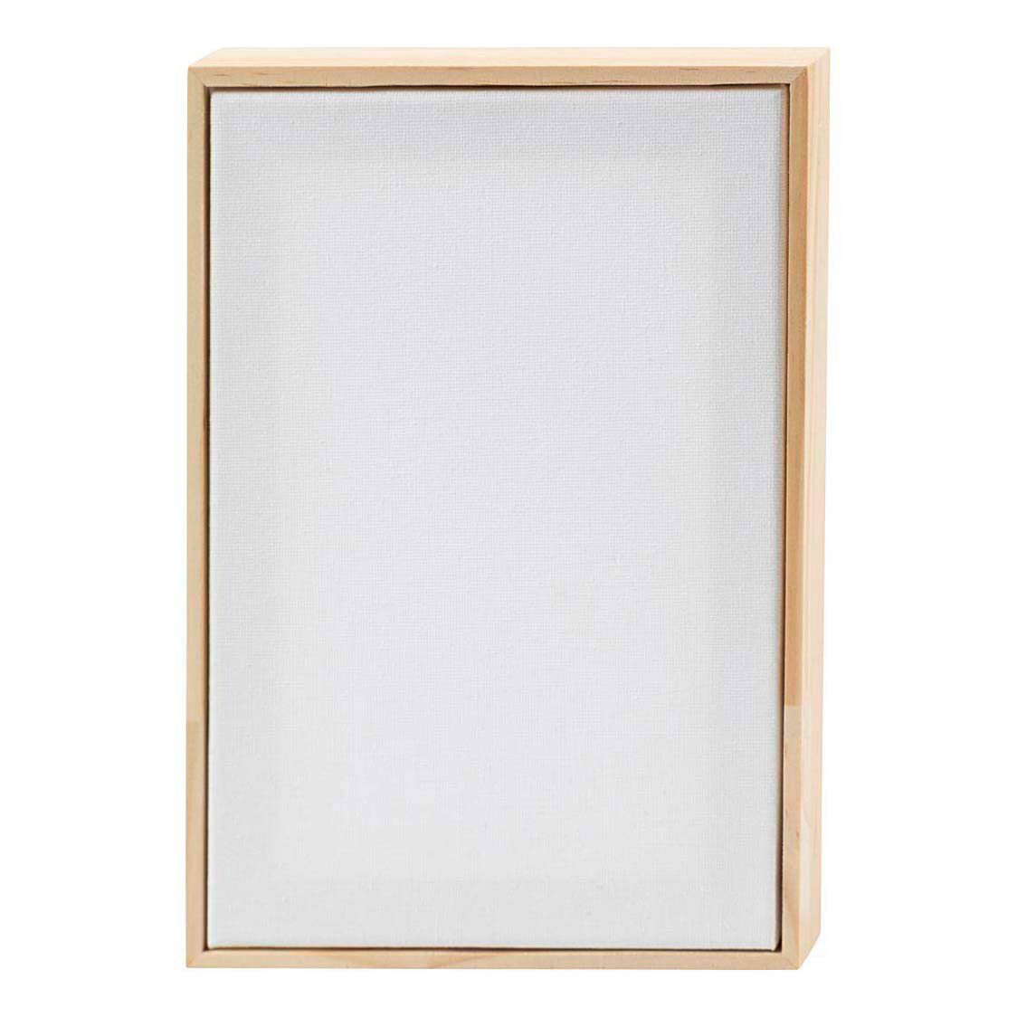 Gespannen Canvas met Lijst 280gr. 15,8x23,8cm - Wit