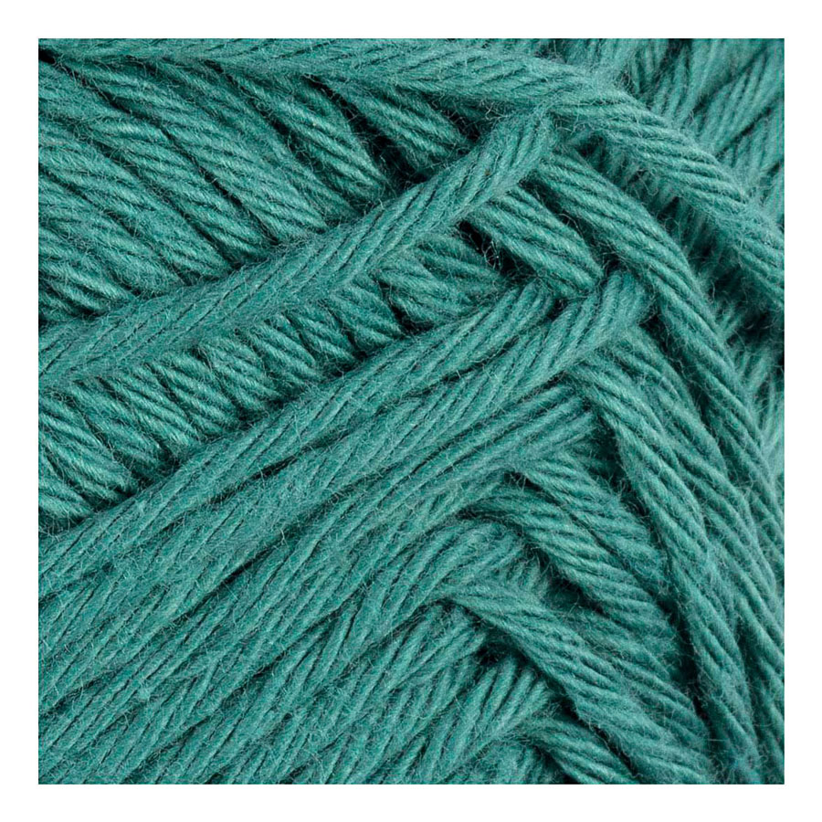 Baumwollgarn Größe 8/8 L: 80-85 M Petrol - 50gr.
