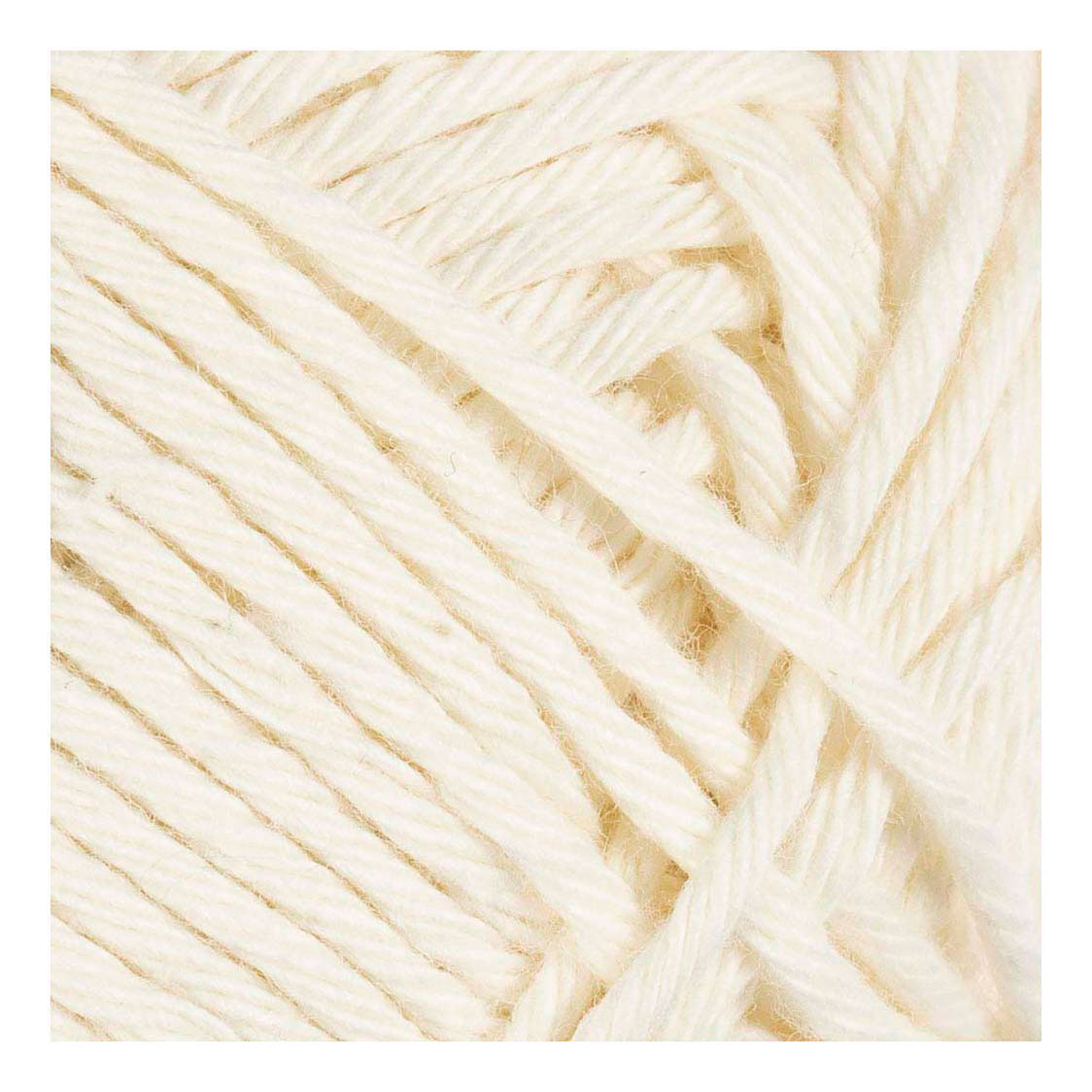 Baumwollgarn Stärke 8/8 L: 80-85 M Off-White - 50gr.