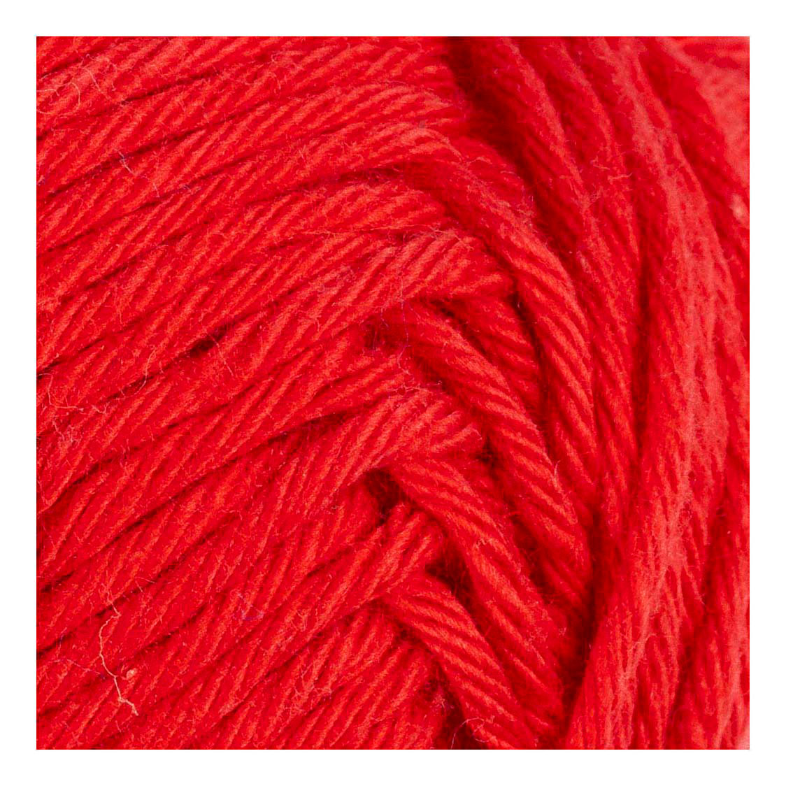 Baumwollgarn Stärke 8/8 L: 80-85 M Dunkelrot - 50 g.