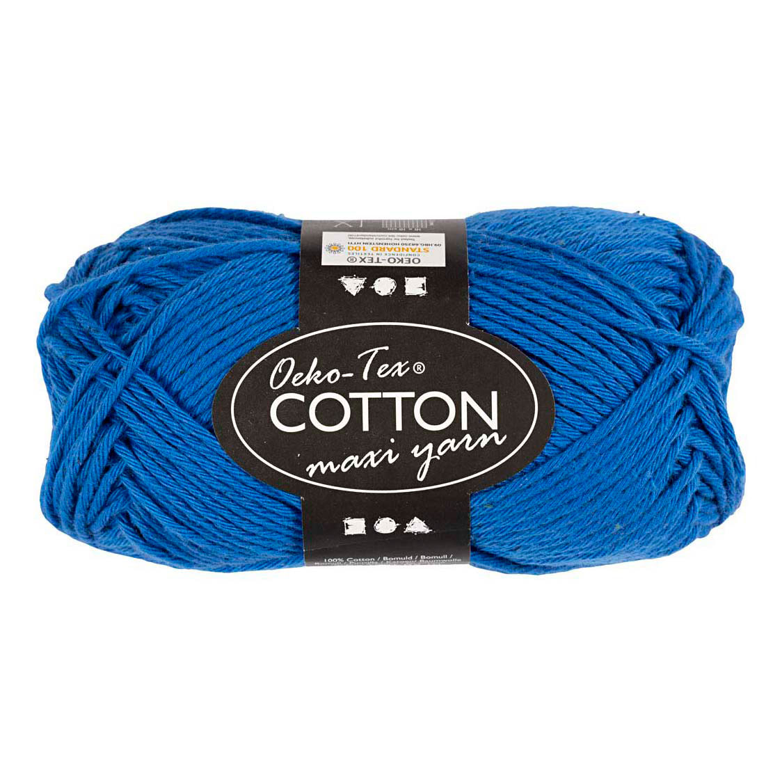 Baumwollgarn Stärke 8/8 L: 80-85 M Kobaltblau - 50 g.