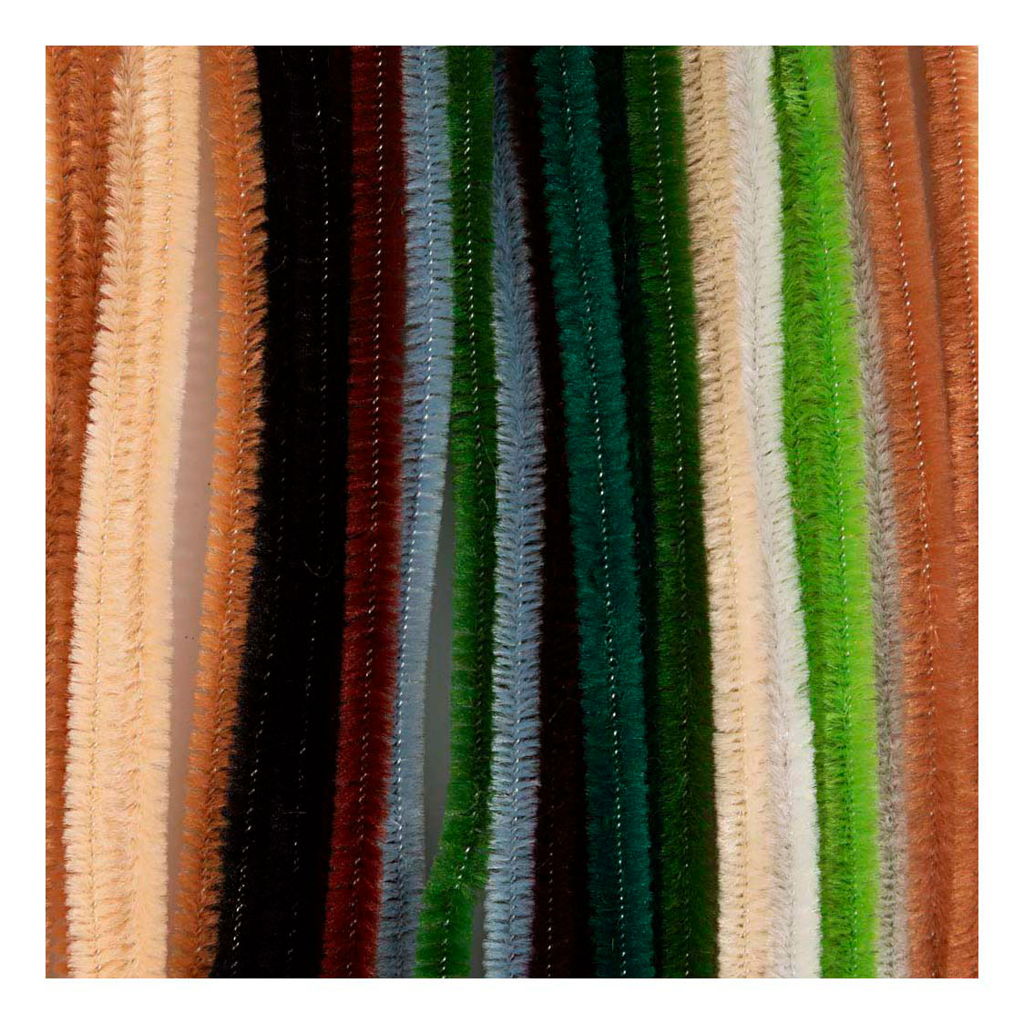 Chenille 6 mm x 30 cm Naturel - 25 pièces. Chenille 6 mm x 30 cm Naturel - 25 pièces.