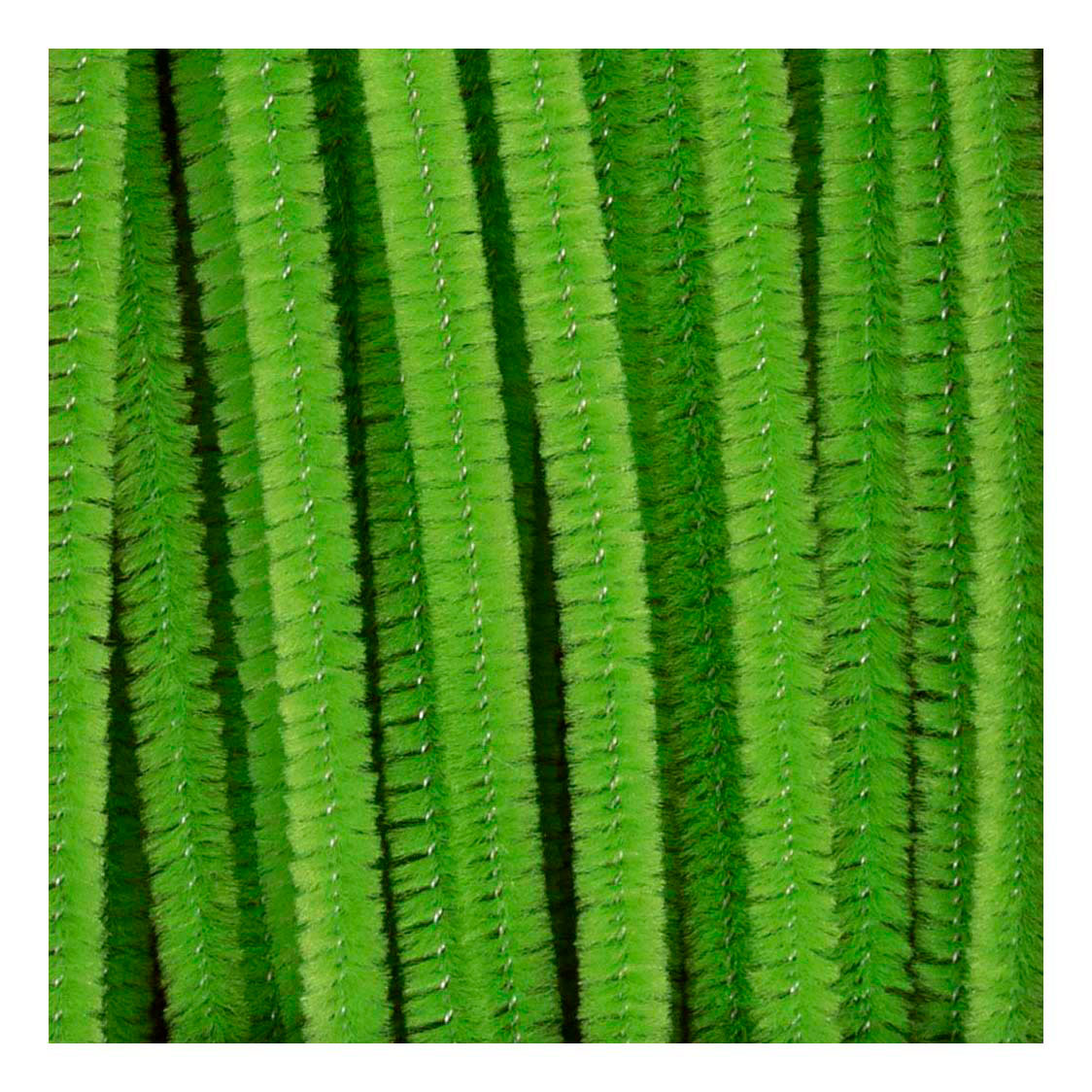 Chenille 6mm x 30cm Lime Groen - 50st.