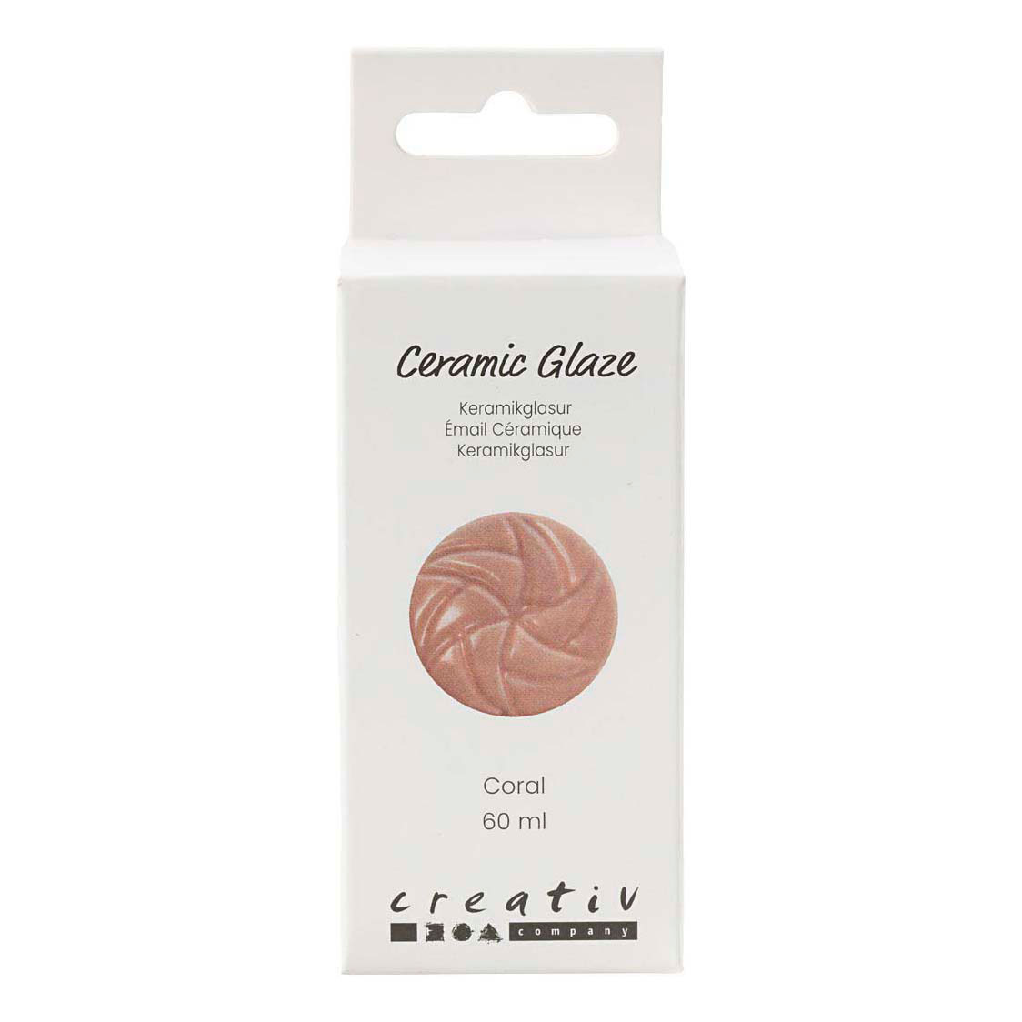 Keramiek Glazuur 984-1101 C Dekkend Coral - 60ml