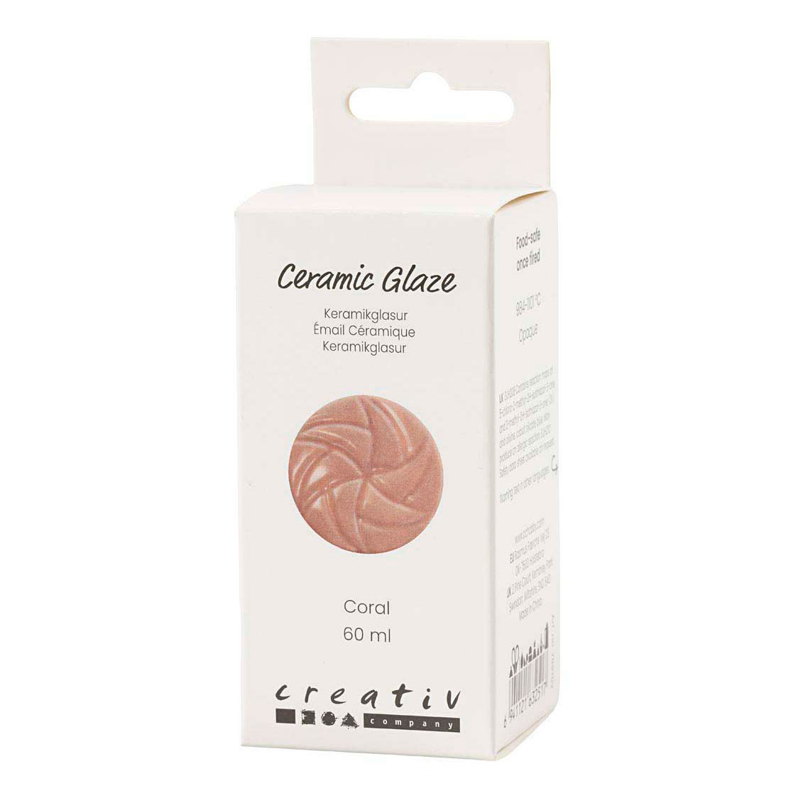 Keramiek Glazuur 984-1101 C Dekkend Coral - 60ml