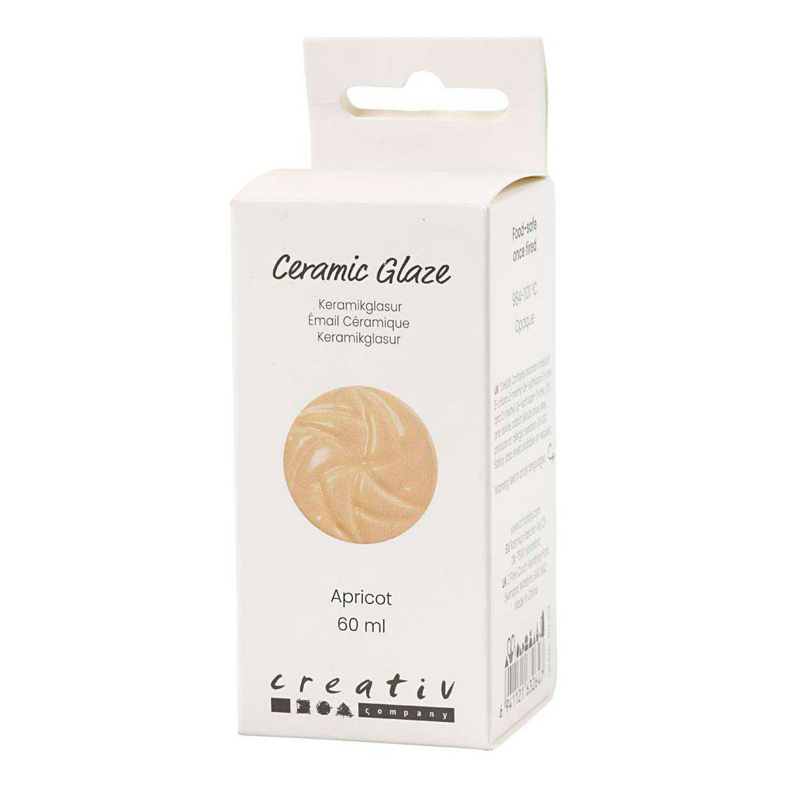 Keramiek Glazuur 984-1101 C Dekkend Apricot - 60ml