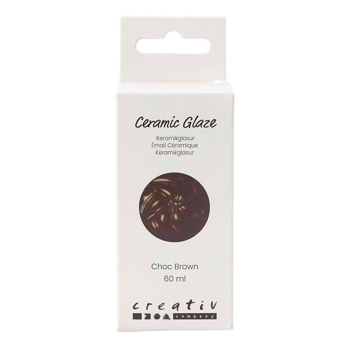 Keramiek Glazuur 984-1101 C Dekkend Chocolat Brown - 60ml