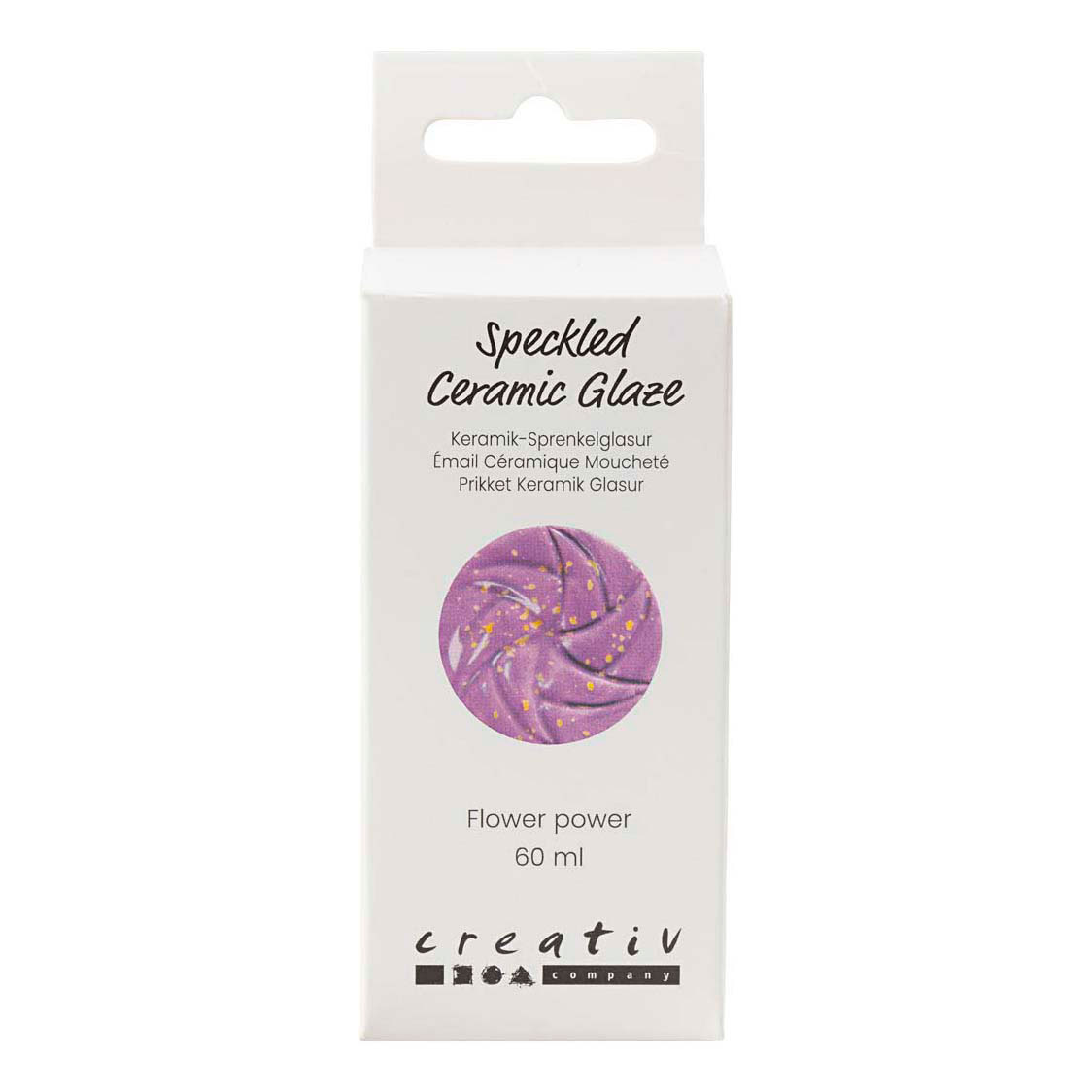 Gespikkeld Keramiek Glazuur 999-1060 C Dekkend Flower Power - 60ml