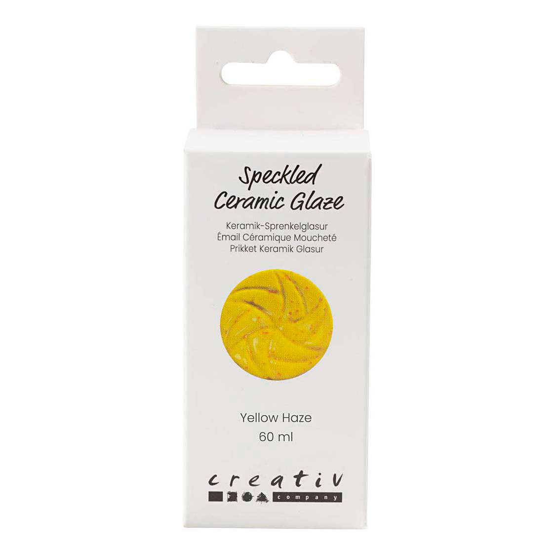 Émail céramique moucheté 999-1060 C Jaune opaque trouble - 60 ml