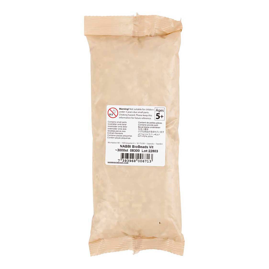 NABBI BioBeads 5x5mm Wit - 3000st.