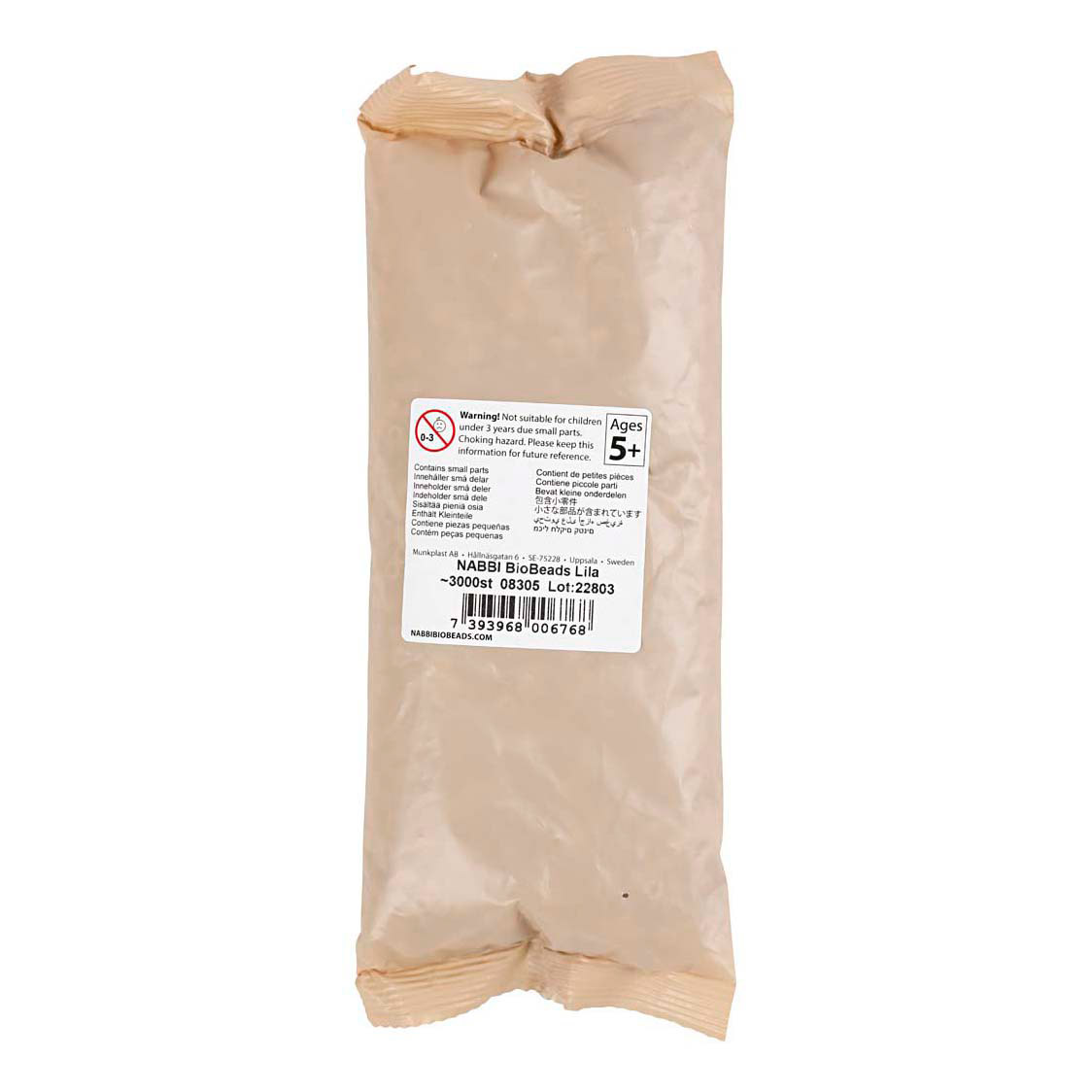 NABBI BioBeads 5x5mm Paars - 3000st.