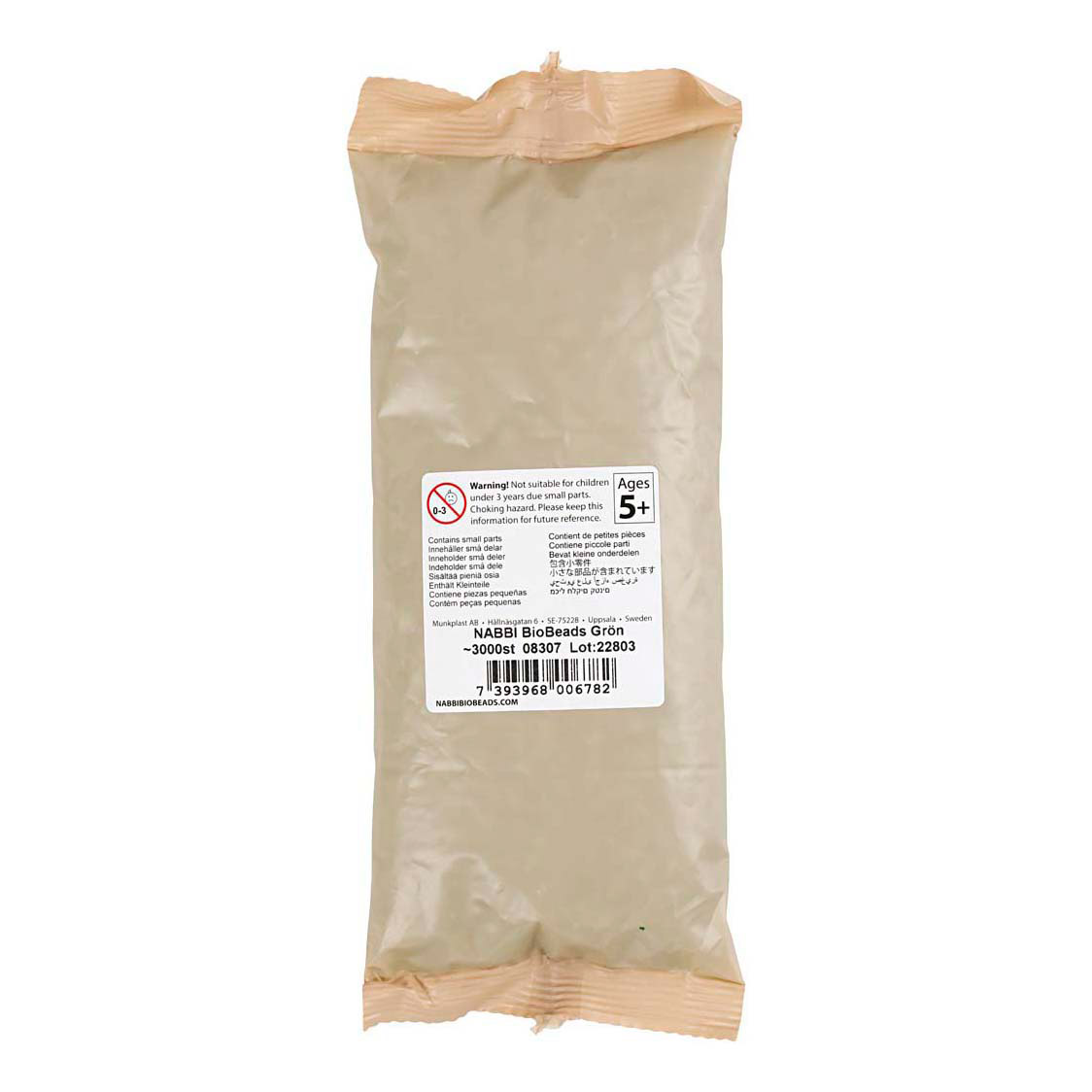 NABBI BioBeads 5x5mm Groen - 3000st.