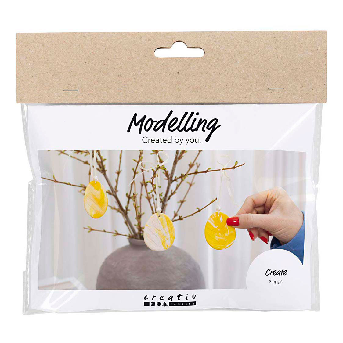 Mini Hobbyset Boetseren ei Lichtgeel Pastelkleuren