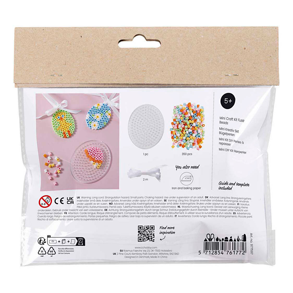 Mini Hobbyset Strijkkralen Hangende Eierdecoraties