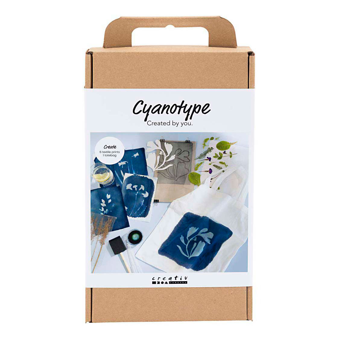 Kit de loisirs créatifs Cyanotype Textile Bleu