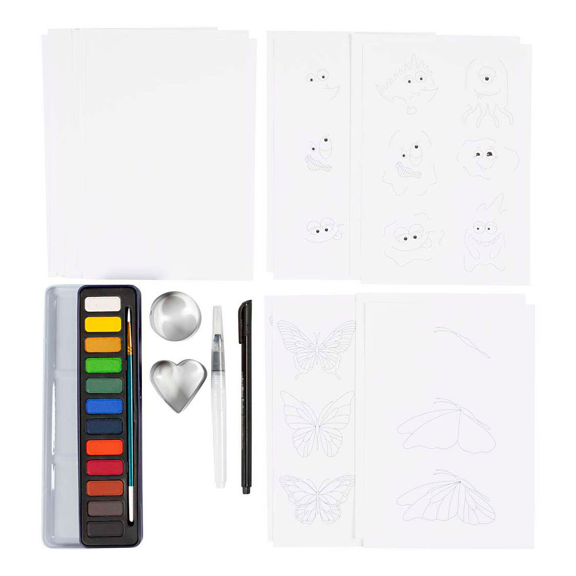 Ensemble de loisirs créatifs aquarelle Ensemble de loisirs créatifs aquarelle