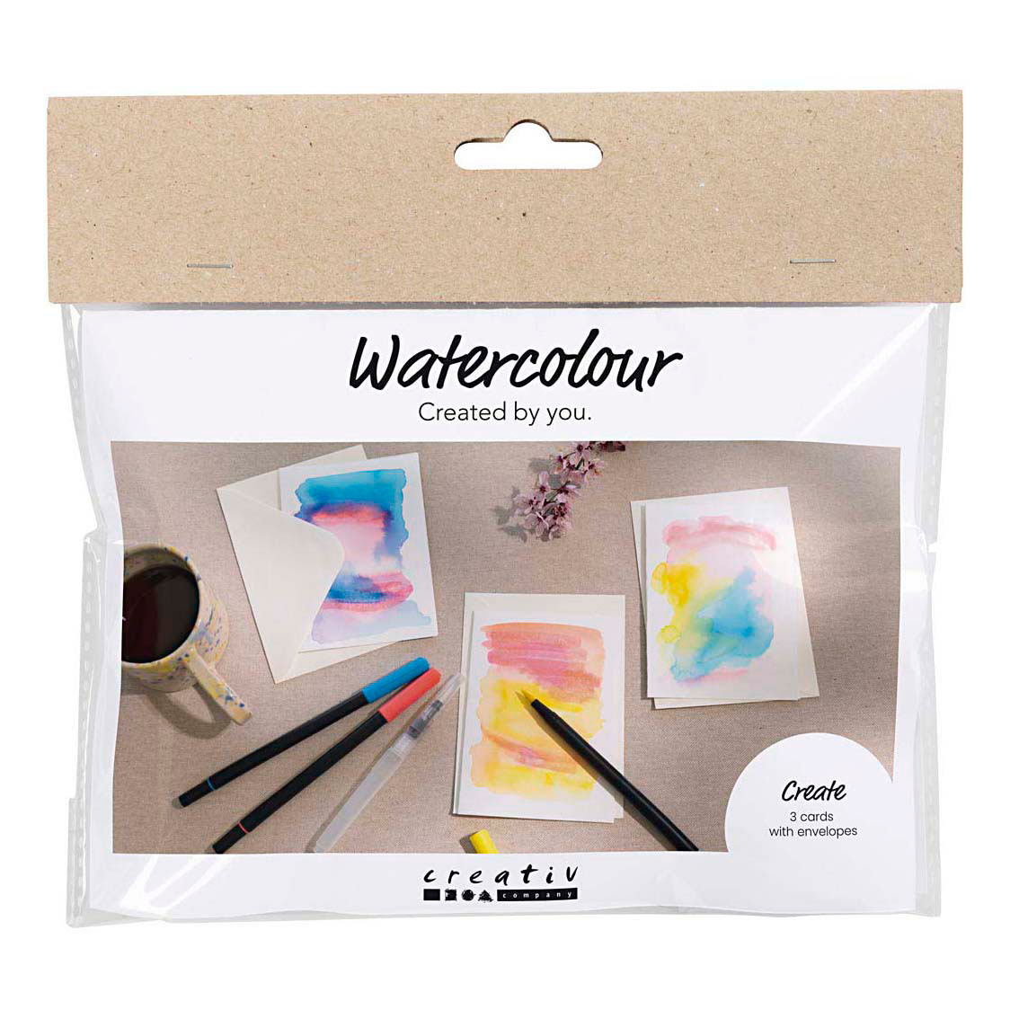 Mini Hobbyset Cartes et enveloppes aquarelles