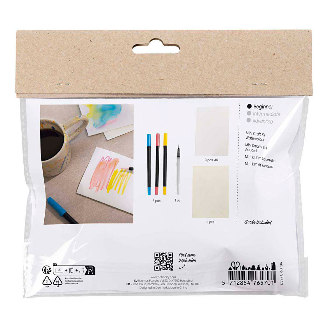 Mini Hobbyset Cartes et enveloppes aquarelles