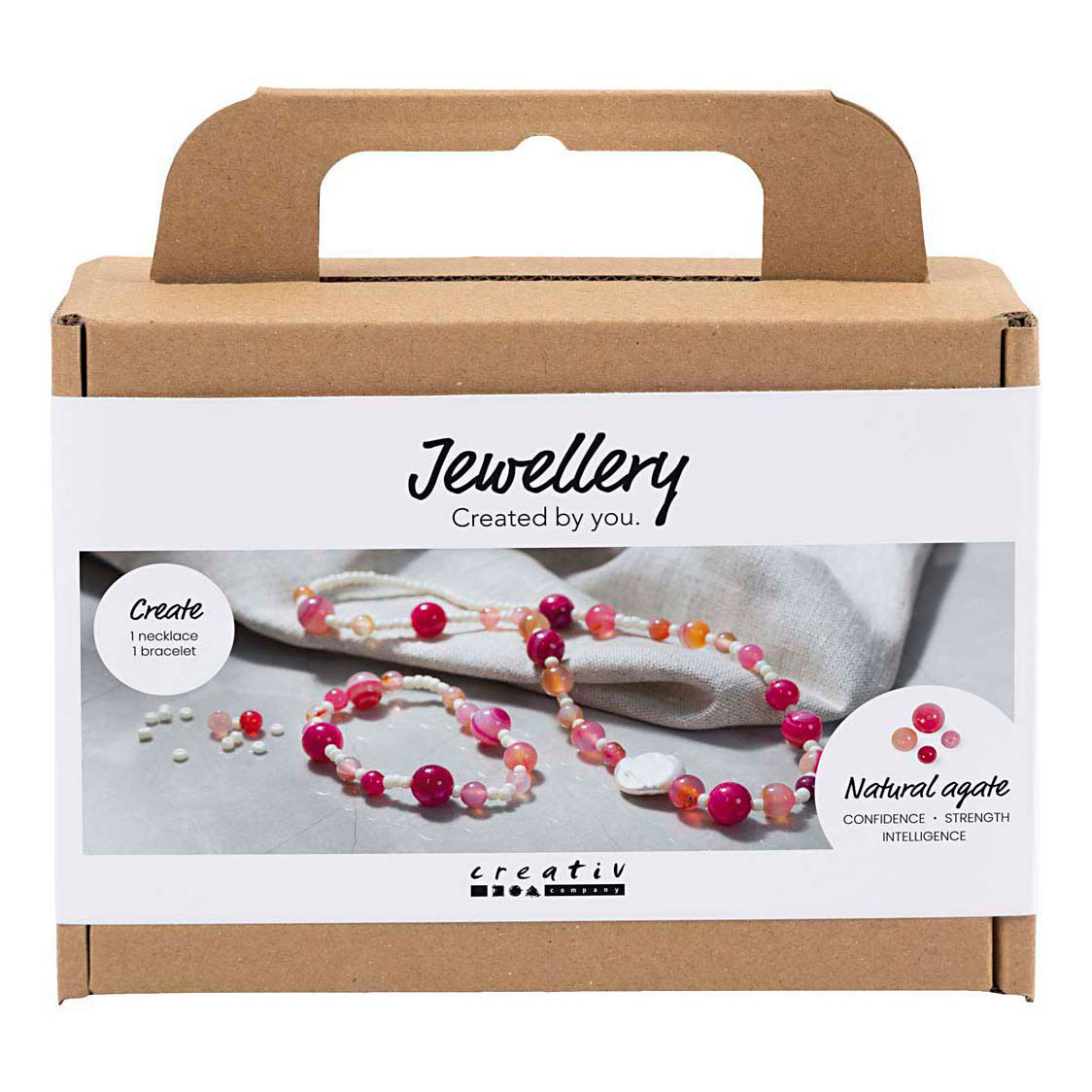 Mini Hobbyset Sieraden Halsketting en Armband Roze