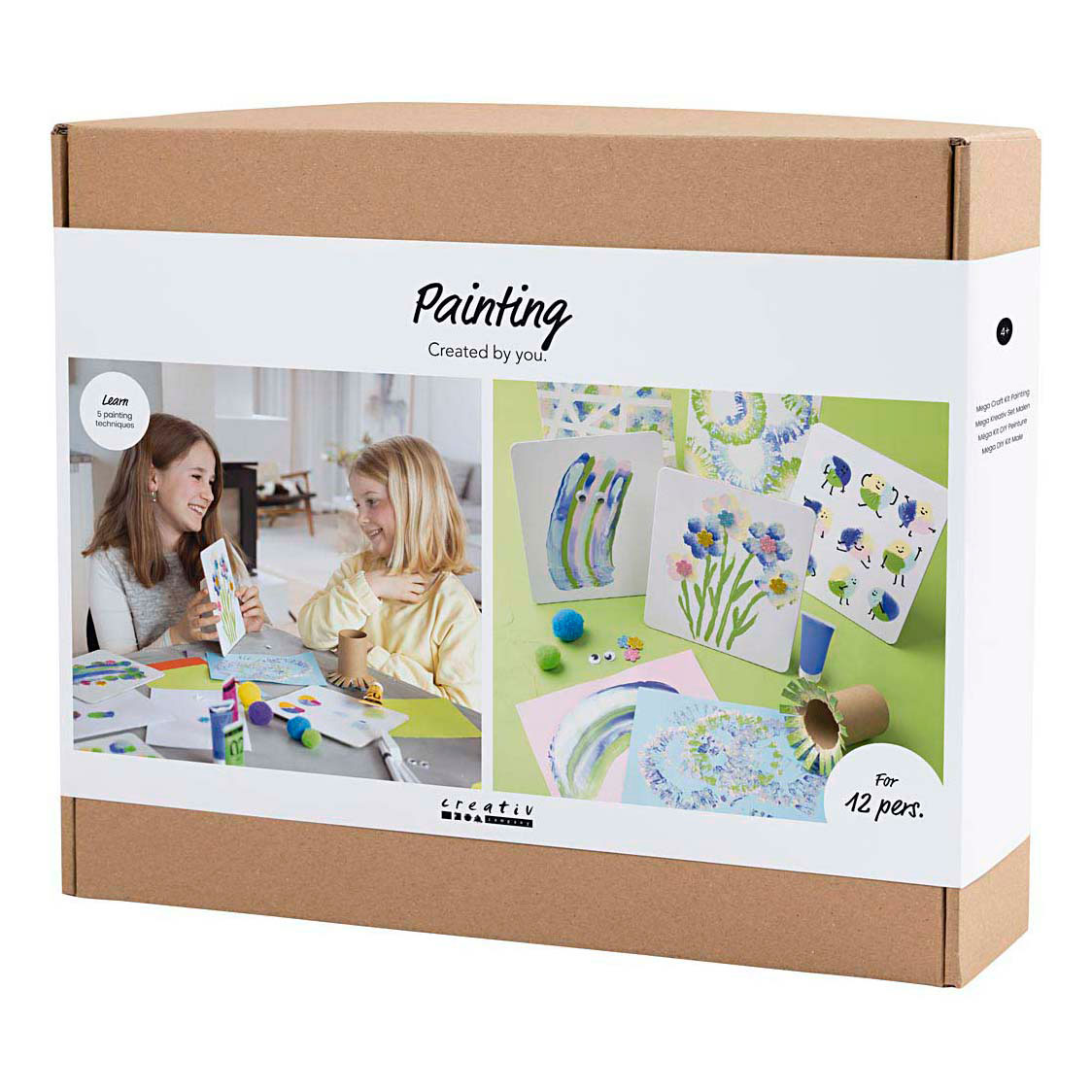 Ensemble de peinture de groupe de couleurs variées Ensemble de peinture de groupe de couleurs variées