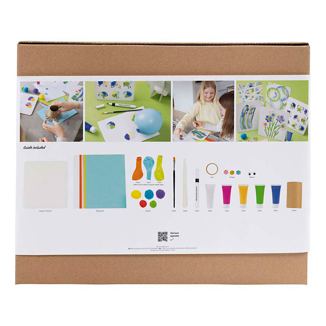 Ensemble de peinture de groupe de couleurs variées Ensemble de peinture de groupe de couleurs variées