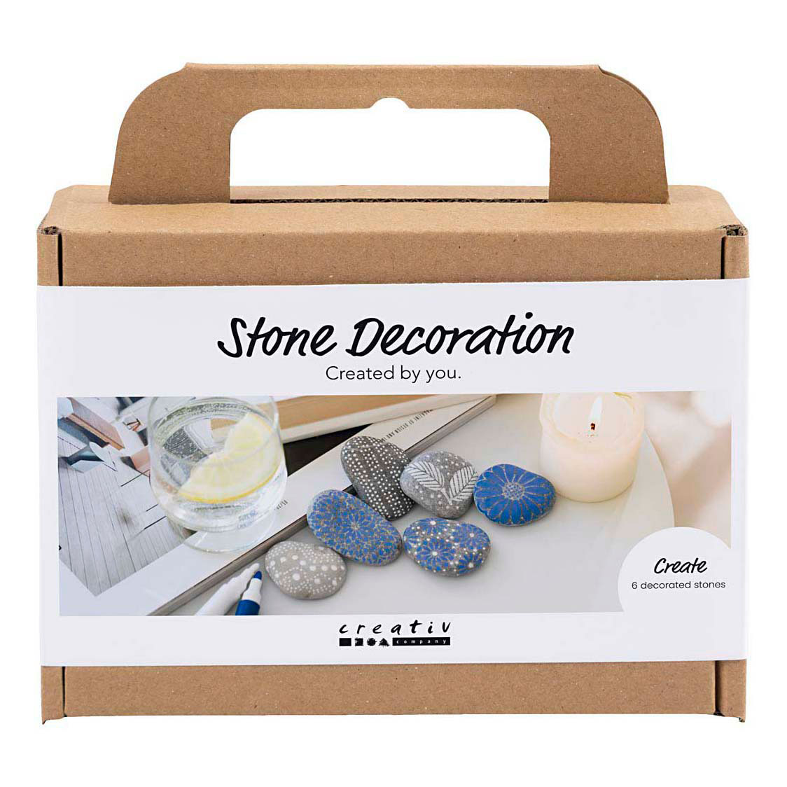 Mini Hobby Set Décoration en pierre Bleu