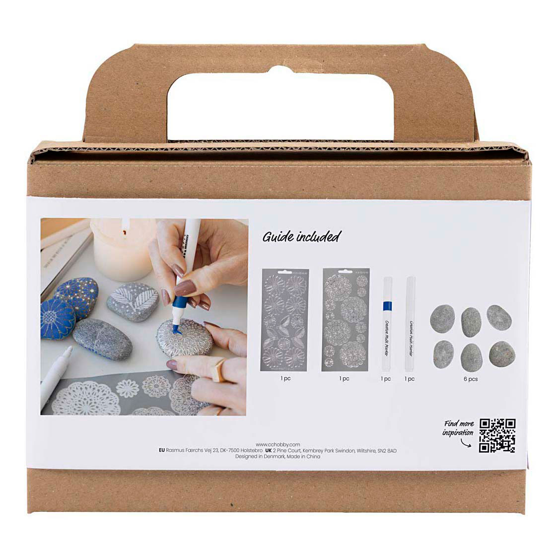 Mini Hobby Set Décoration en pierre Bleu