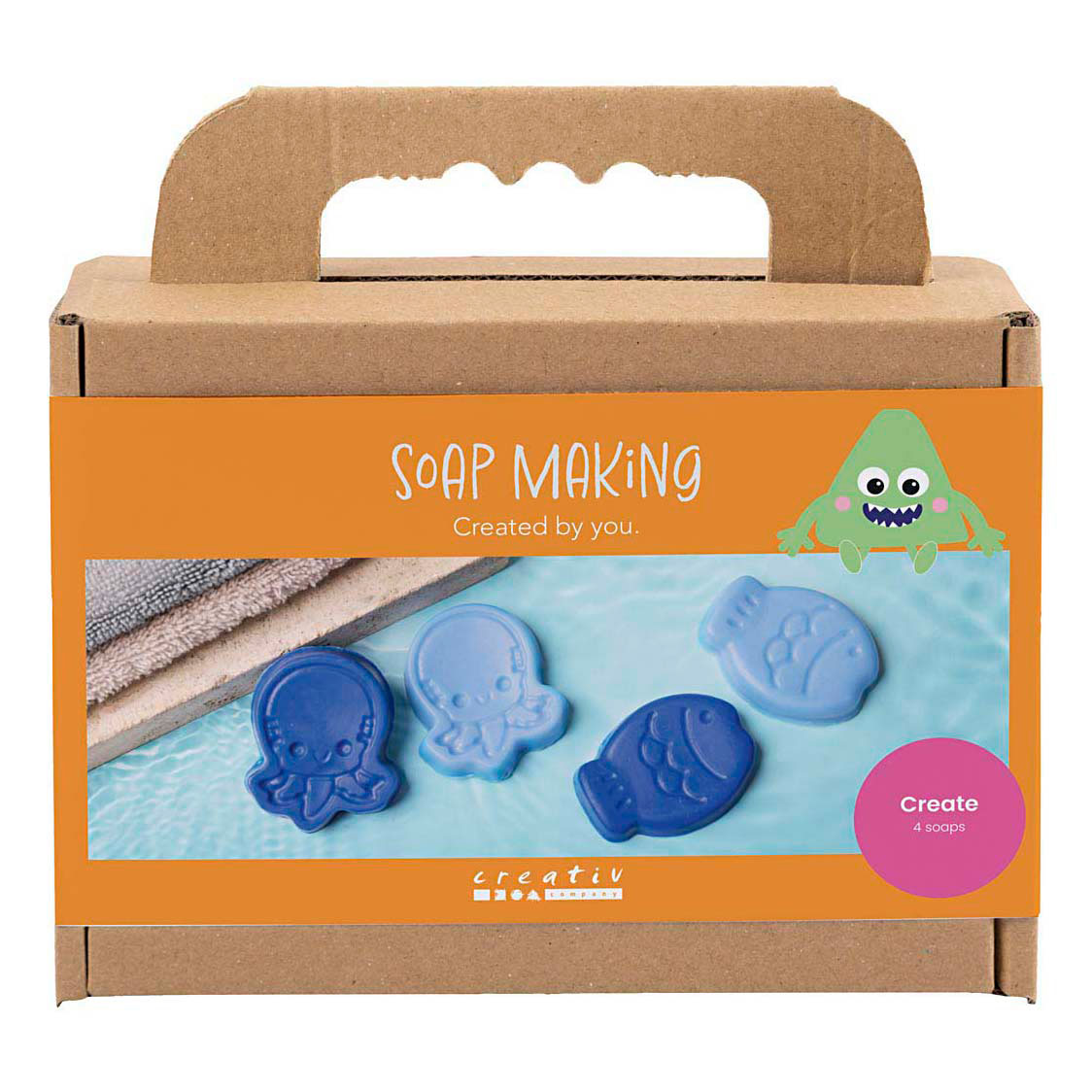 Kit de fabrication de savon - Animaux marins bleus