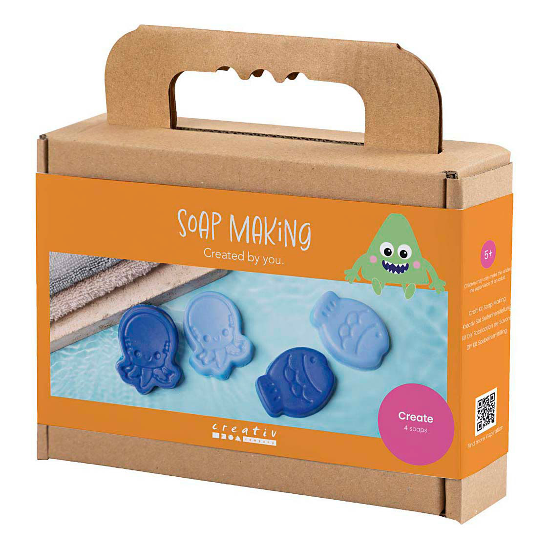 Kit de fabrication de savon - Animaux marins bleus