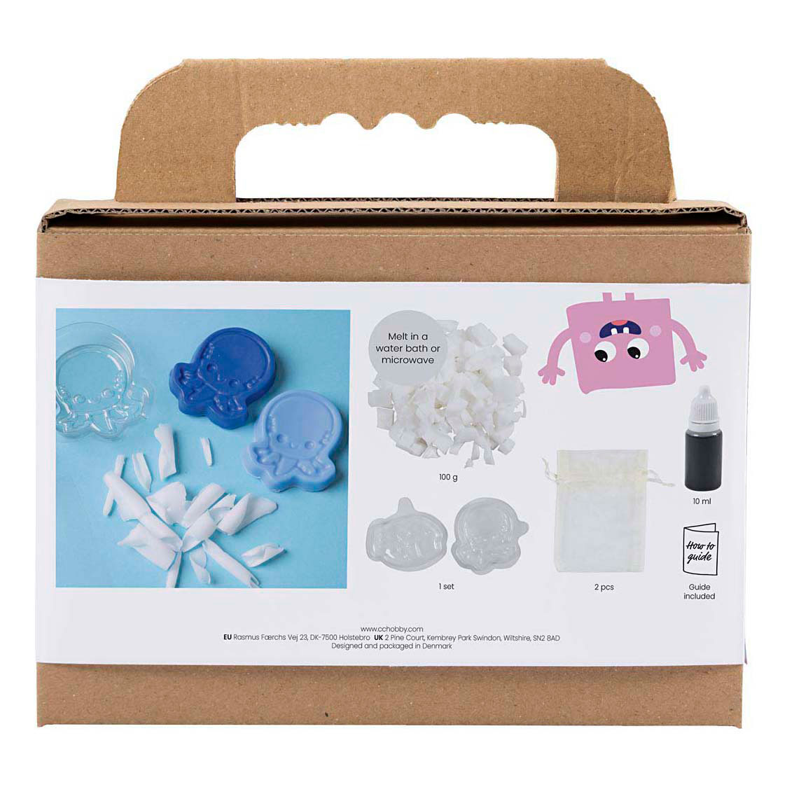Kit de fabrication de savon - Animaux marins bleus