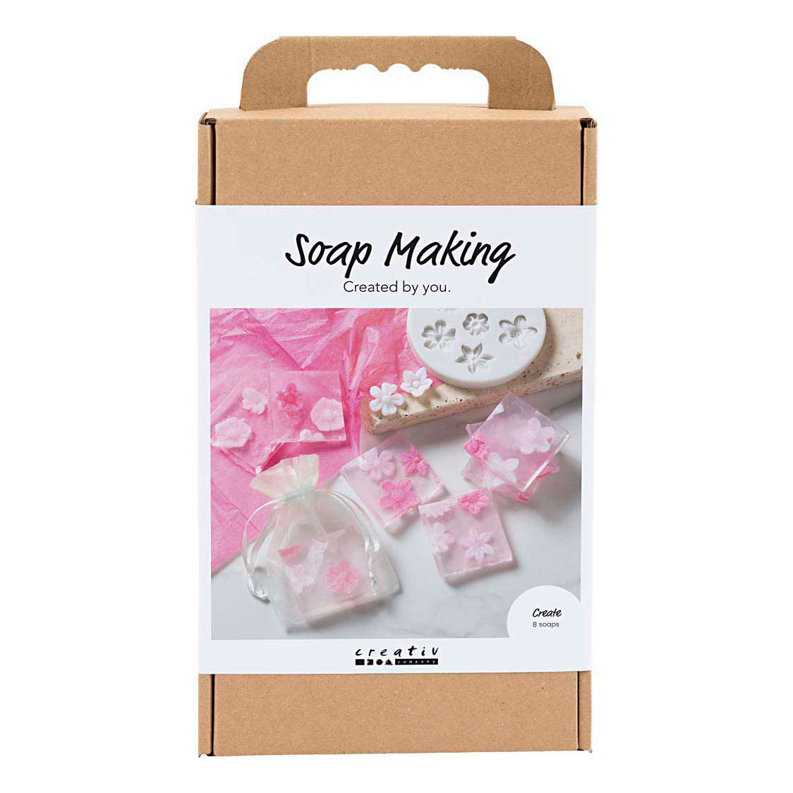 Hobbyset Zeep Maken Bloemen Roze