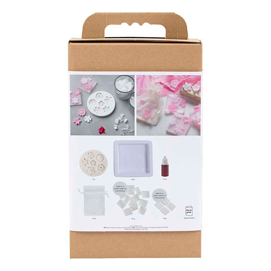 Hobbyset Zeep Maken Bloemen Roze