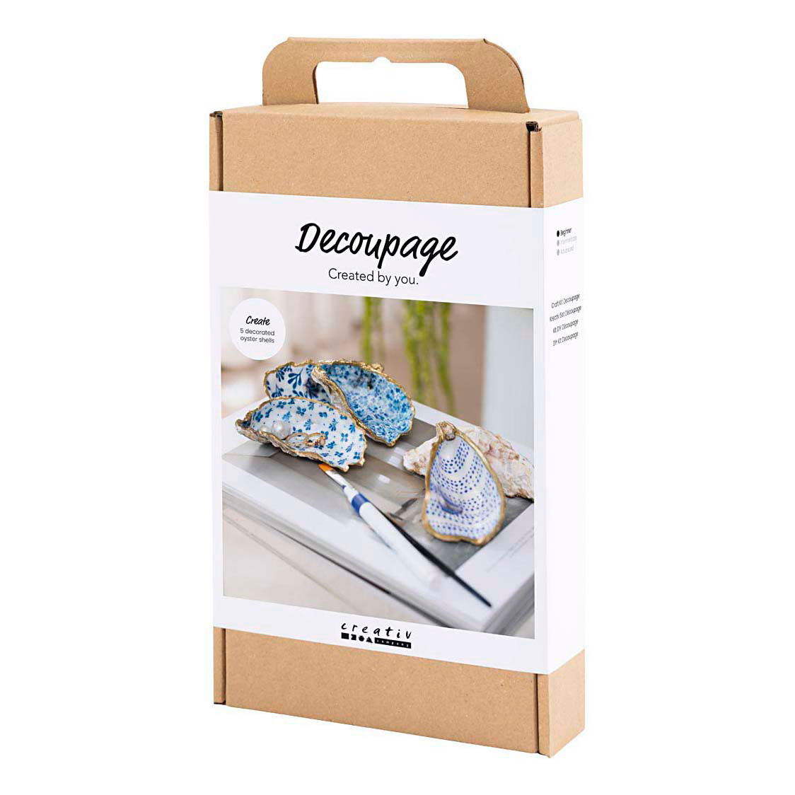 Hobbyset Decoupage Oesterschelpen Blauw