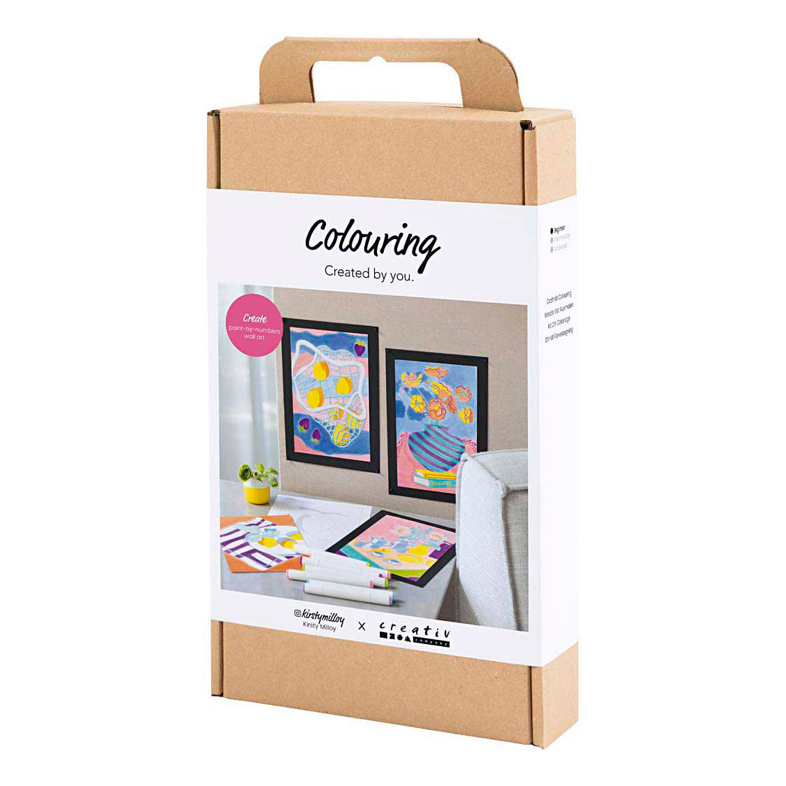 Hobbyset Kleuren Schilderen Volgens Cijfers Markeerstiften