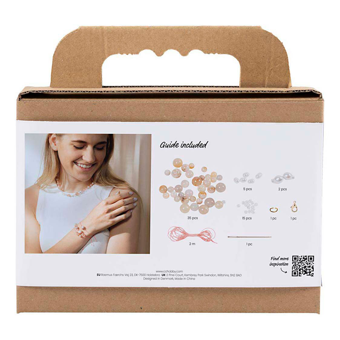 Mini Hobbyset Sieraden Halskettingen en Armband Roze