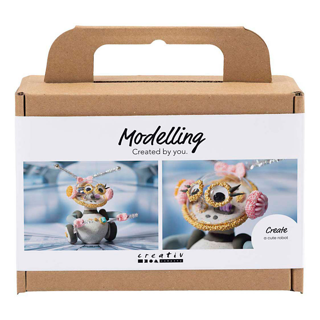Mini Hobby Set Robot Modélisation Gris et Rose